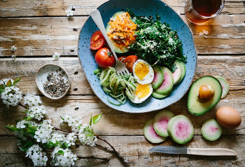 Healthy balanced meal